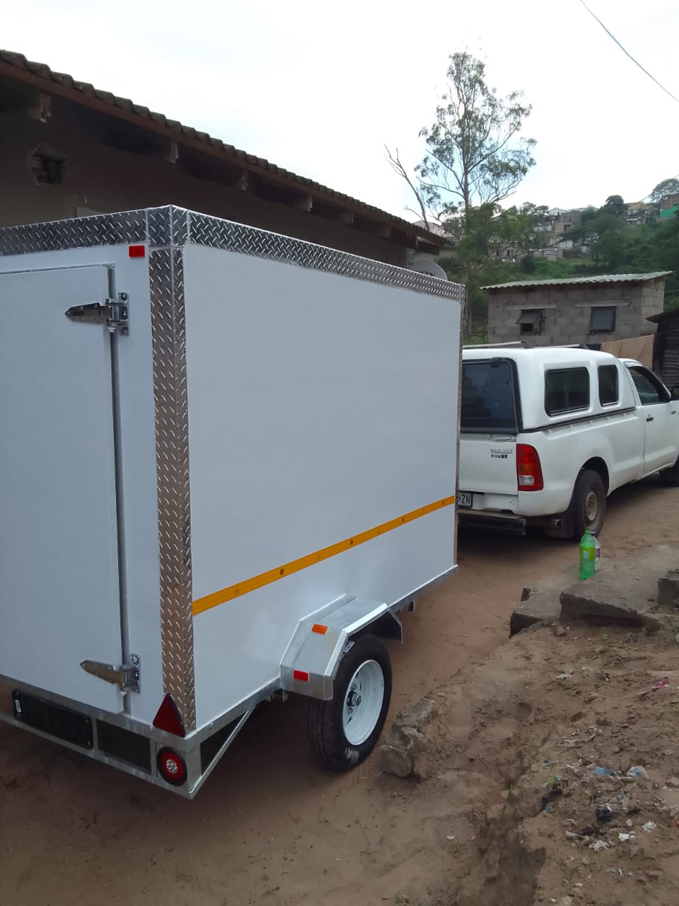 Nkhala project photo: completed enclosed trailer