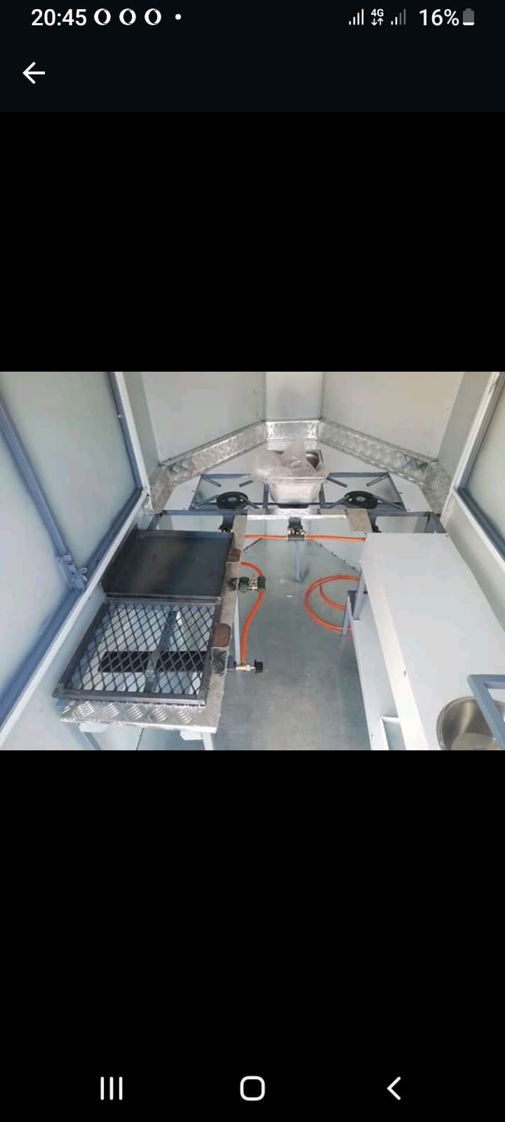 Nkhala project photo: mobile catering unit interior