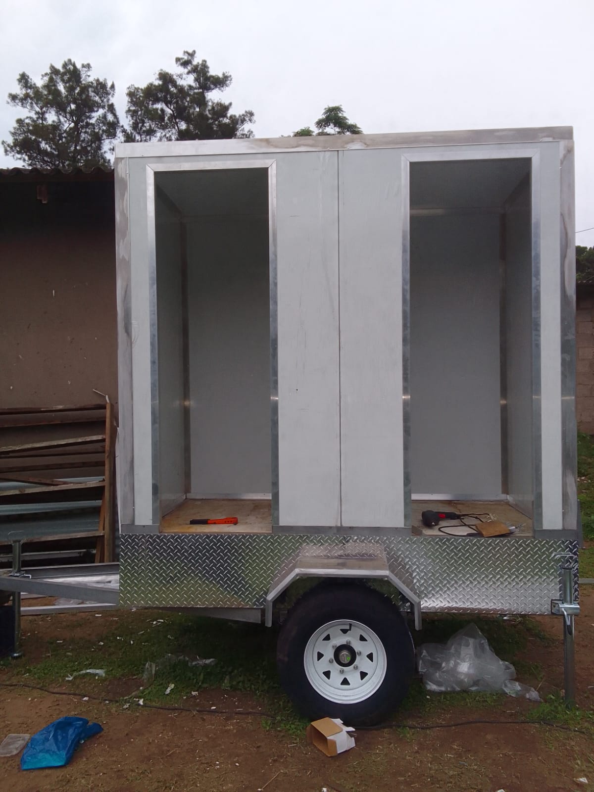 Nkhala project photo: toilet trailer body construction