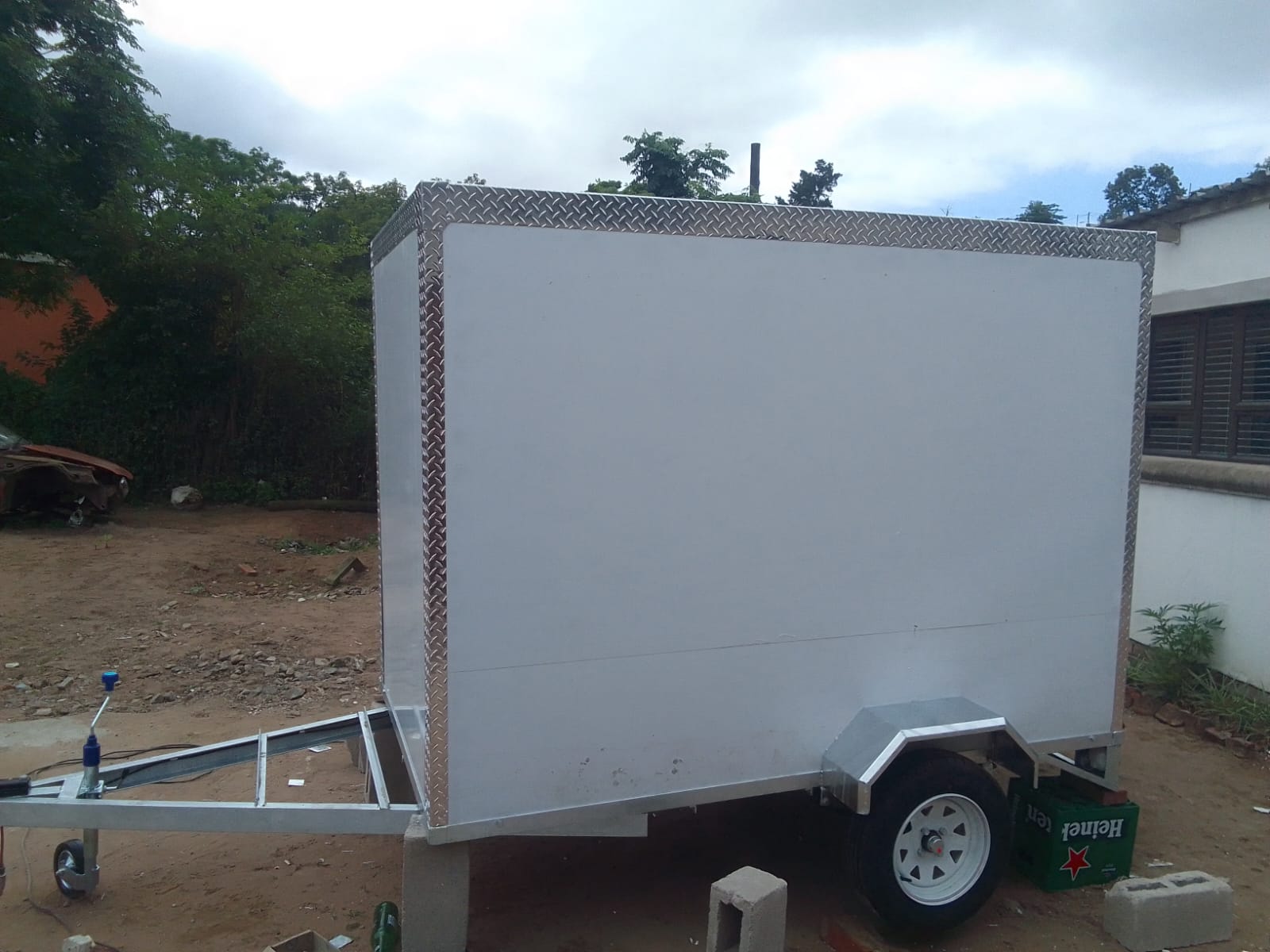 Nkhala project photo: single-axle enclosed trailer