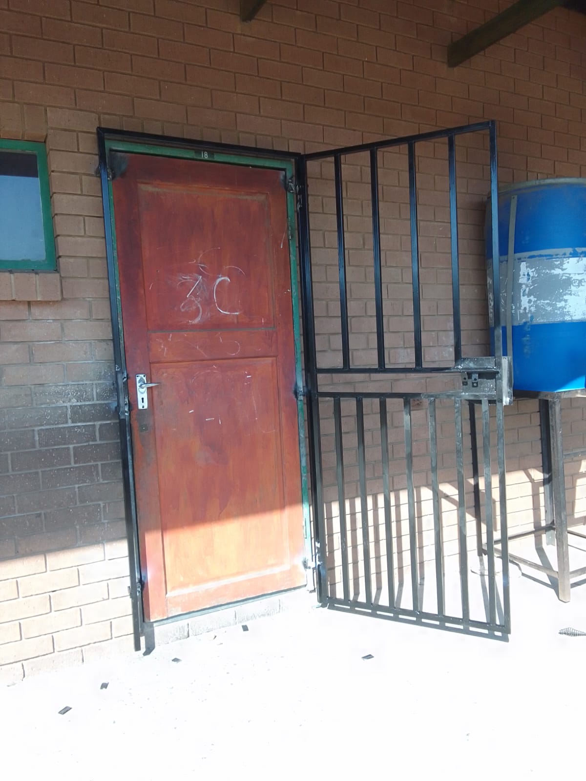Nkhala project photo: installed entrance security gate