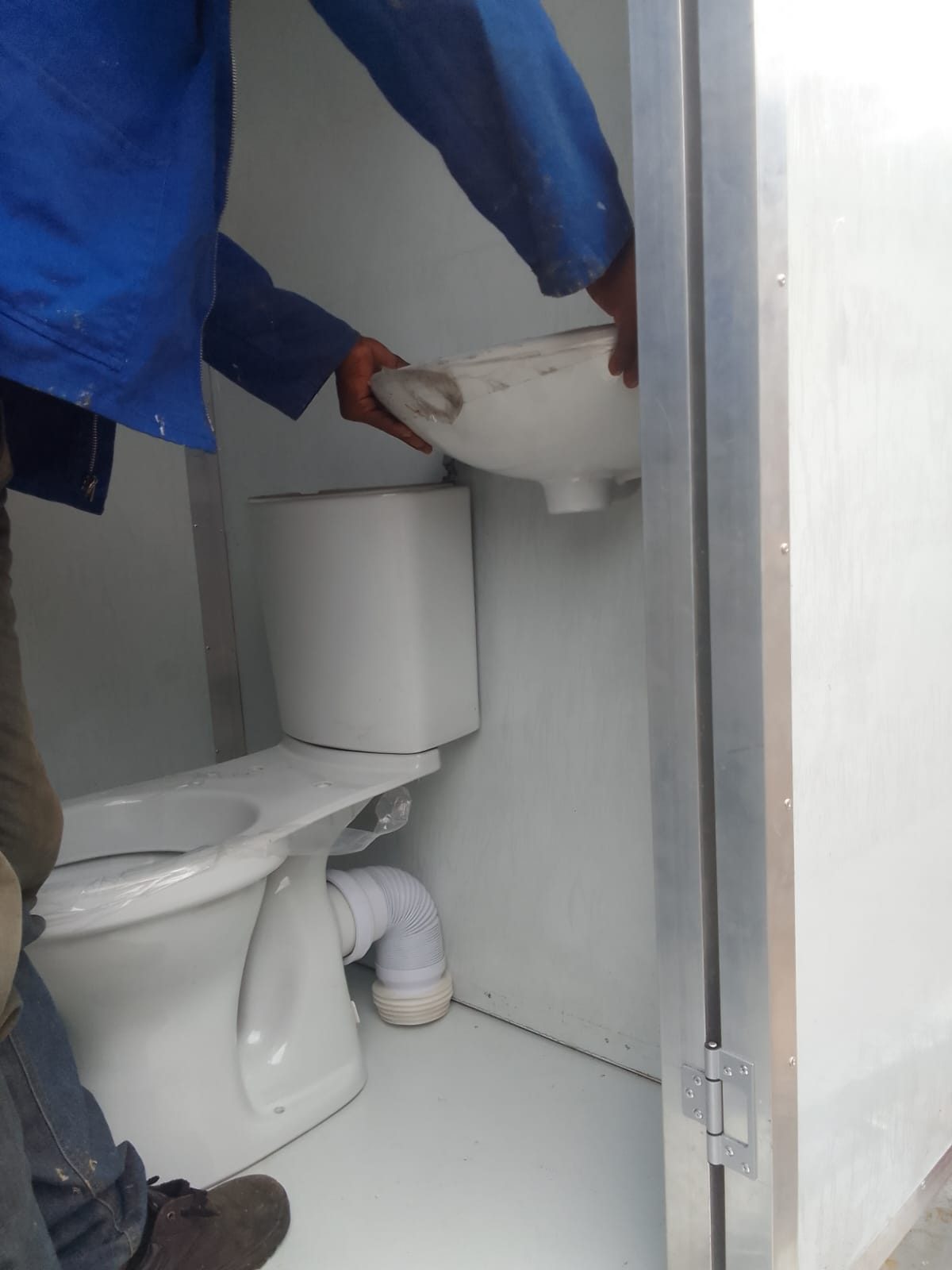 Nkhala project photo: toilet plumbing installation
