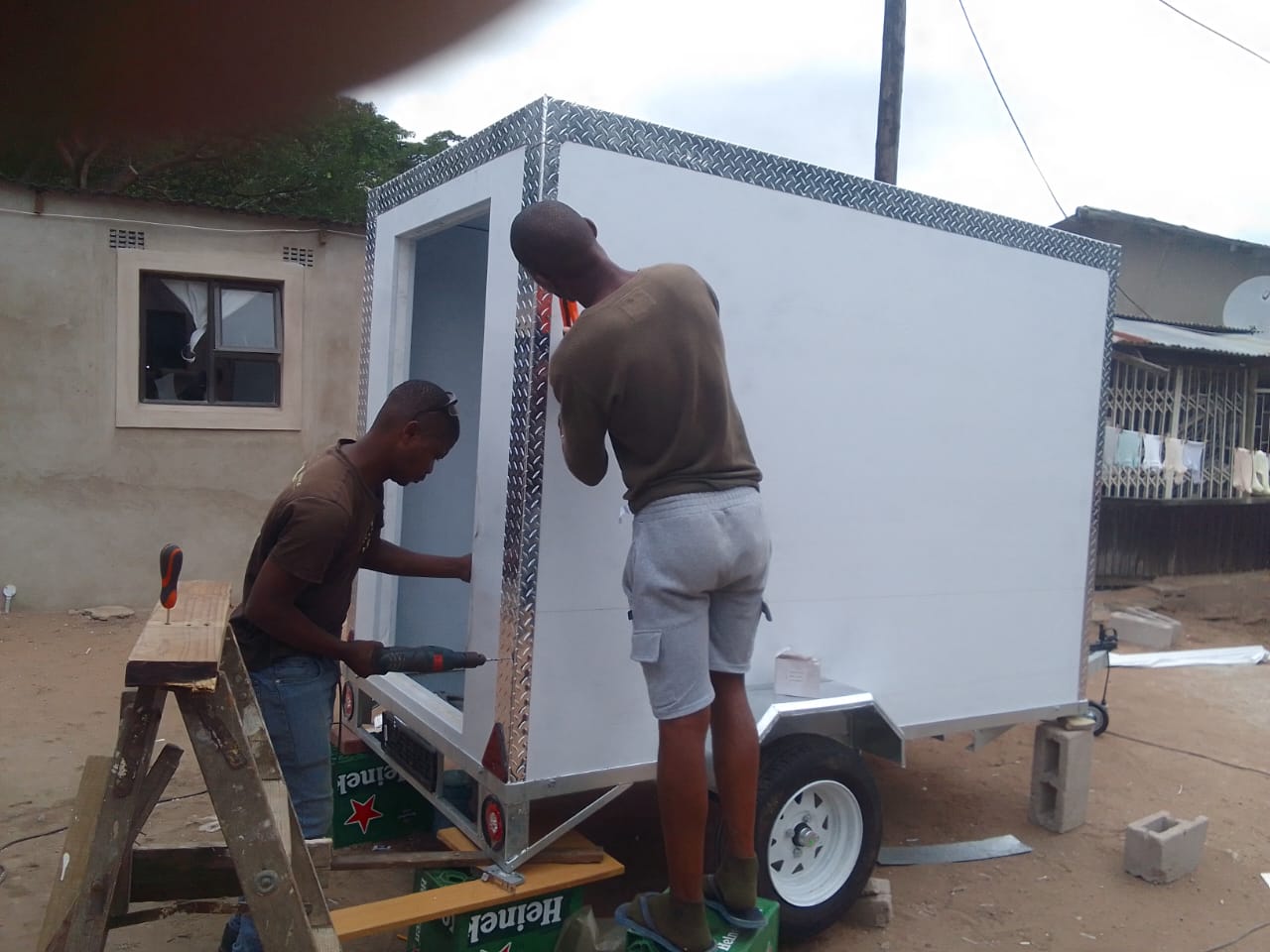 Nkhala project photo: trailer body fabrication in progress